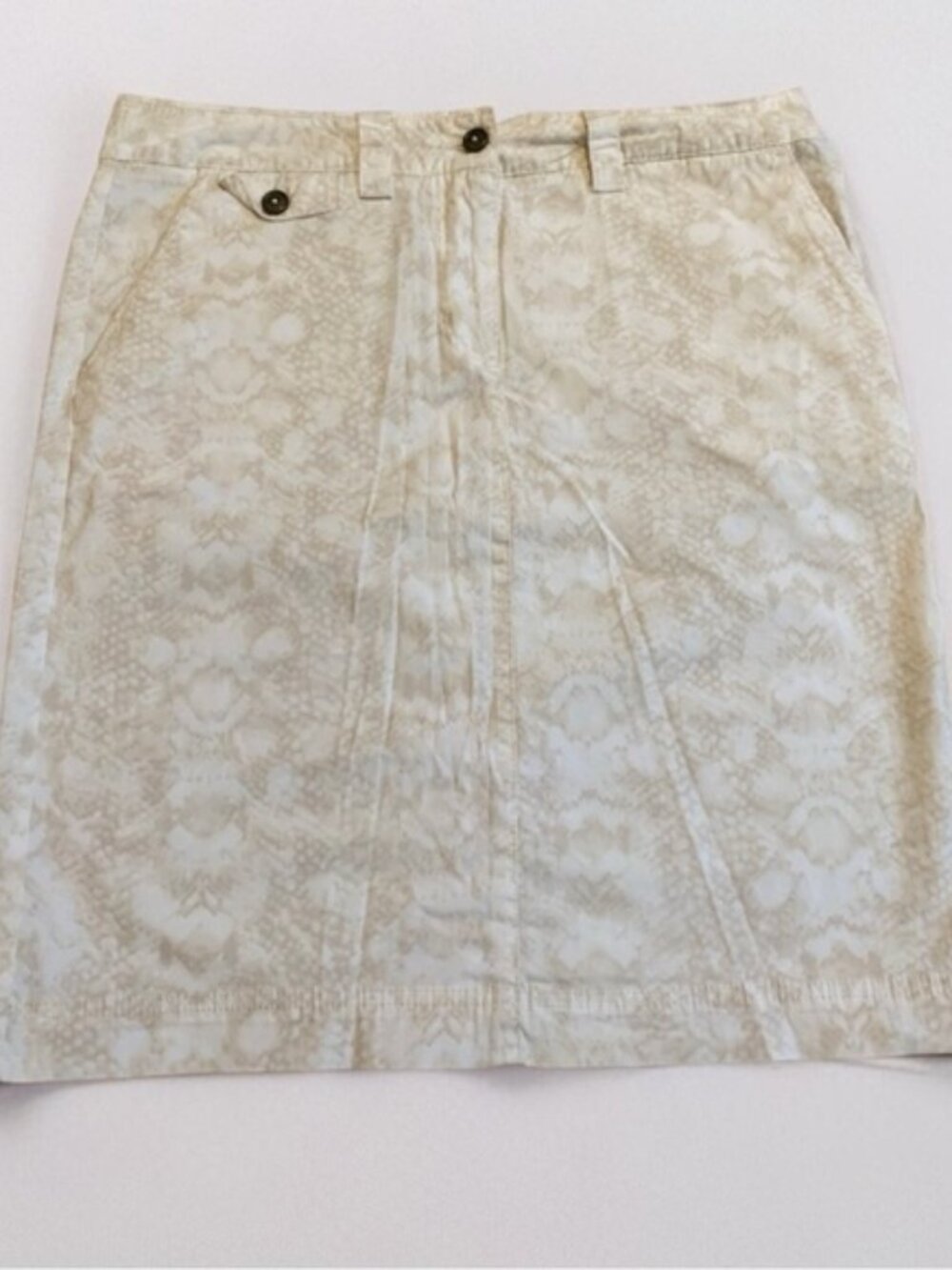 Nicole Miller Original Snakeskin Print Skirt - Size 10